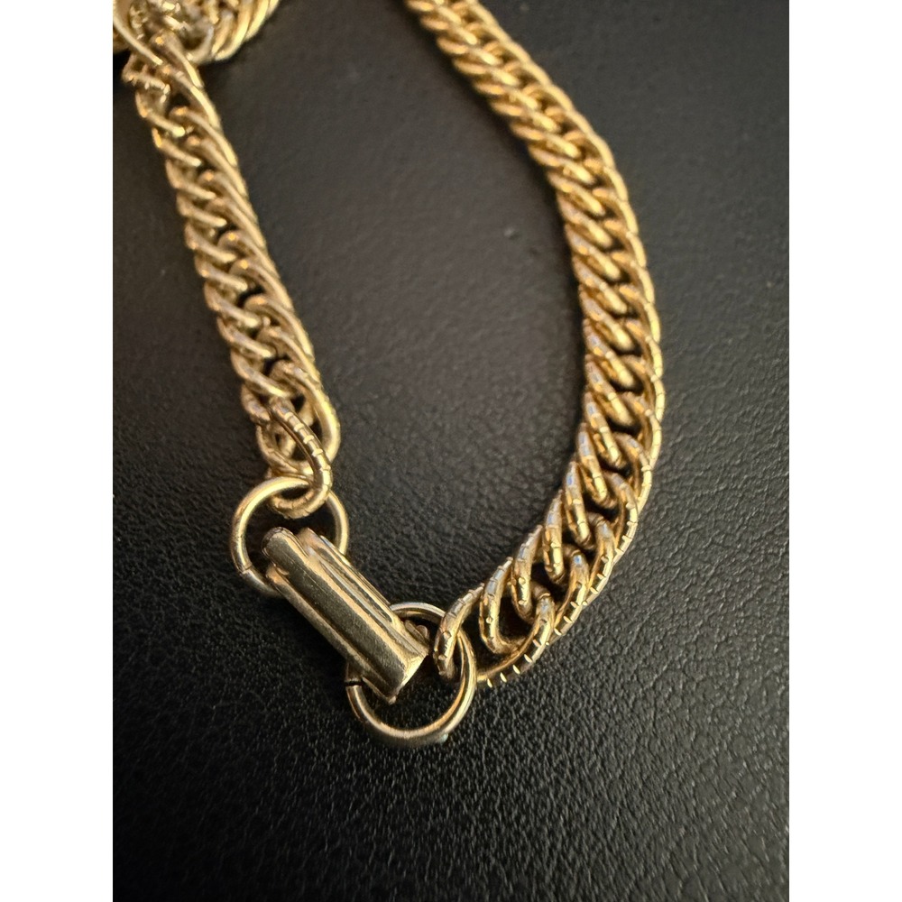 Vintage Charm Bracelet Deer Gazelle Gold Tone - Picture 6 of 8